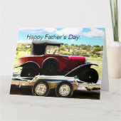 Oude citroenauto op een aanhangwagen in Frankrijk Kaart (Voorkant)