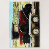 Oude citroenauto op een aanhangwagen in Frankrijk Legpuzzel (Verticaal)