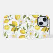Oude Citroenboom Patroon iPhone 15 Case (Achterkant horizontaal)