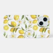 Oude Citroenboom Patroon iPhone 15 Case (Achterkant horizontaal)