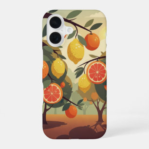 Oude citrusboomgaard iPhone 16 hoesje