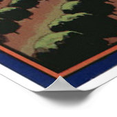 oude citrusmoonbeukenetiketten met fruitkratten poster (Hoek)