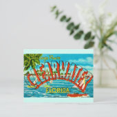 Oude Clearwater Florida ansichtkaart Briefkaart (Staand voorkant)