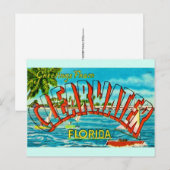 Oude Clearwater Florida ansichtkaart Briefkaart (Voorkant / Achterkant)