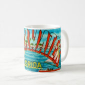 Oude Clearwater Florida Ansichtkaart Mok (Voorkant rechts)