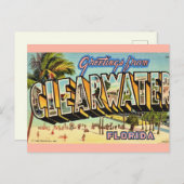 Oude Clearwater Florida Briefkaart (Voorkant / Achterkant)
