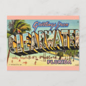 Oude Clearwater Florida Briefkaart (Voorkant)