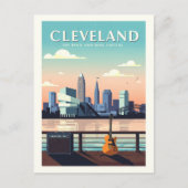 Oude Cleveland Ohio Briefkaart (Voorkant)