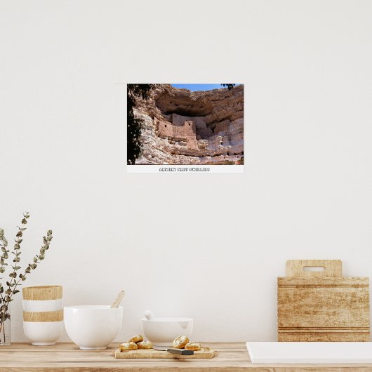 Oude Cliff Dwellers Poster (Keuken)