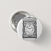 Oude Clockface. Ronde Button 3,2 Cm (Voorkant /achterkant)