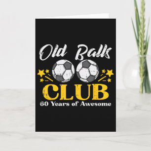 Oude Club Voetbal 60 Jaar Geweldig 60ste Verjaarda Kaart