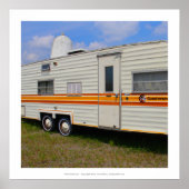 Oude Coachmen -  camper trailer foto Poster (Voorkant)