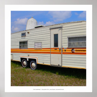 Oude Coachmen -  camper trailer foto Poster