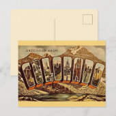 Oude Colorado-ansichtkaart Briefkaart (Voorkant / Achterkant)