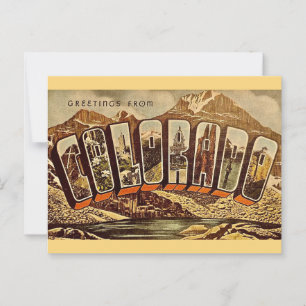 Oude Colorado-ansichtkaart Briefkaart