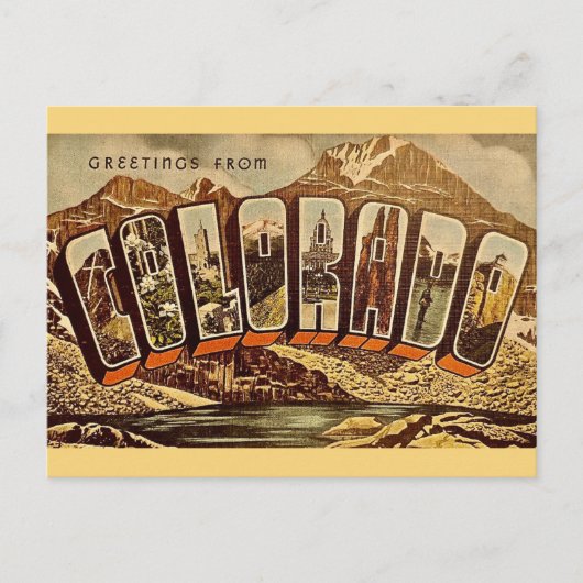 Oude Colorado-ansichtkaart Briefkaart (Voorkant)