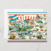 Oude Colorado kaart ansichtkaart (Voorkant / Achterkant)