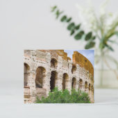 Oude Colosseum-ruïnes in Rome, Italië Briefkaart (Staand voorkant)