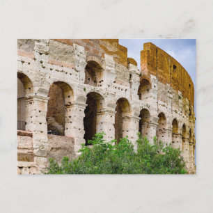 Oude Colosseum-ruïnes in Rome, Italië Briefkaart