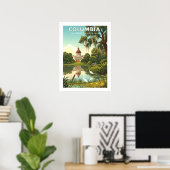 Oude Columbia South Carolina Poster (Thuiskantoor)