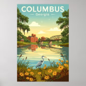 Oude Columbus Georgia Poster (Voorkant)