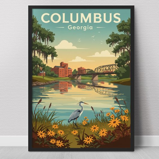 Oude Columbus Georgia Poster