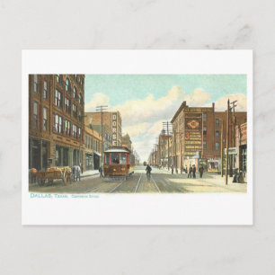 Oude Commerce Street, Dallas, Texas Briefkaart