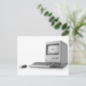 Oude computer briefkaart (Staand voorkant)