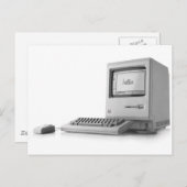 Oude computer briefkaart (Voorkant / Achterkant)