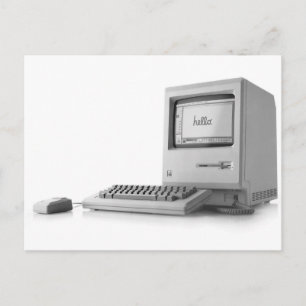 Oude computer briefkaart