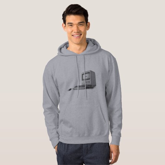 Oude computer hoodie (Voorkant volledig)
