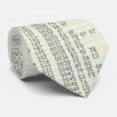 Oude computerbroncode stropdas (Opgerold)