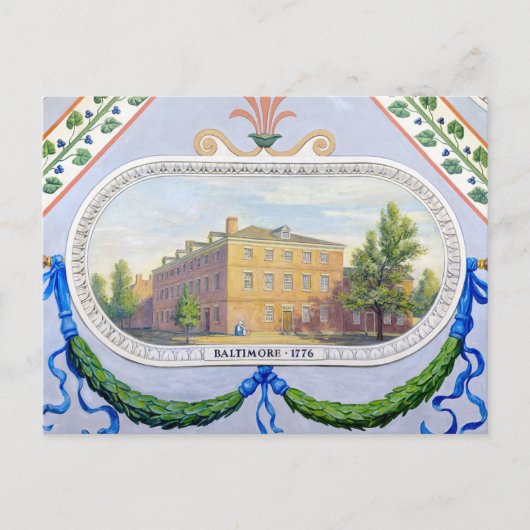 Oude Congreszaal in Baltimore Maryland Briefkaart (Voorkant)