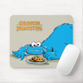 Oude Cookie Monster Bord met Koekjes Muismat (Met muis)