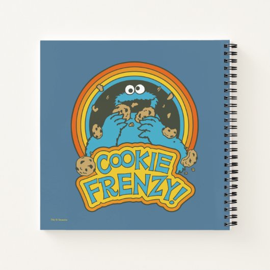 Oude Cookie Monster | Cookie Frenzy Notitieboek (Achterkant)