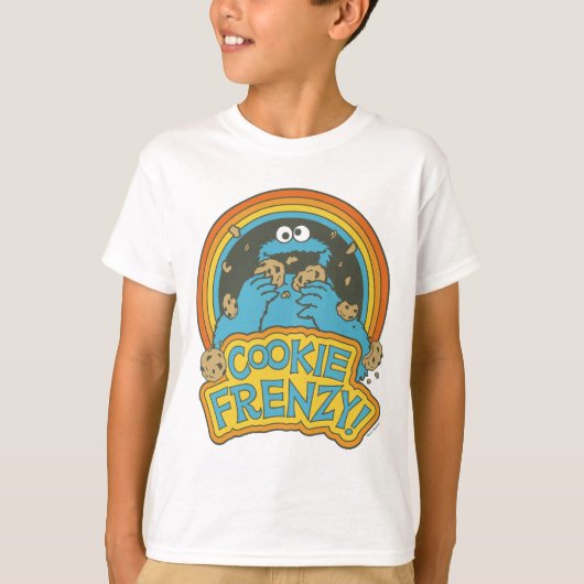 Oude Cookie Monster | Cookie Frenzy T-shirt (Voorkant)