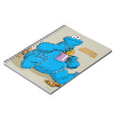 Oude Cookie Monster eet koekjes Notitieboek (Linkerzijde)