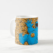 Oude Cookie Monster en koekjes Koffiemok (Voorkant links)