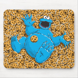 Oude Cookie Monster en koekjes Muismat