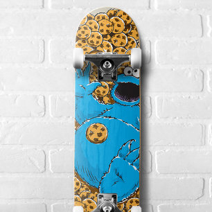 Oude Cookie Monster en koekjes Persoonlijk Skateboard