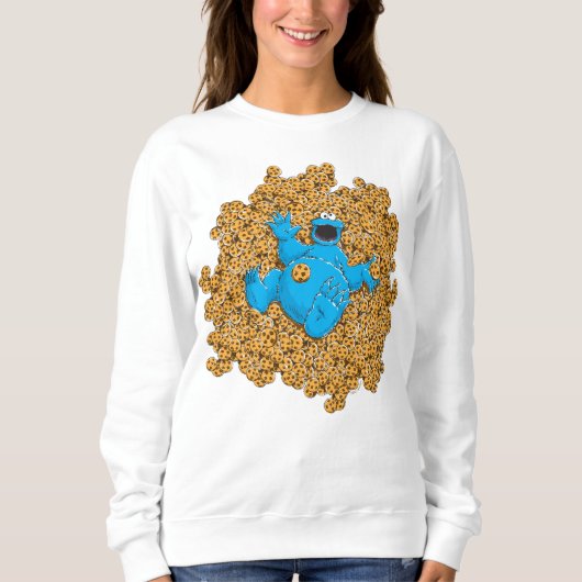 Oude Cookie Monster en koekjes Trui (Voorkant)