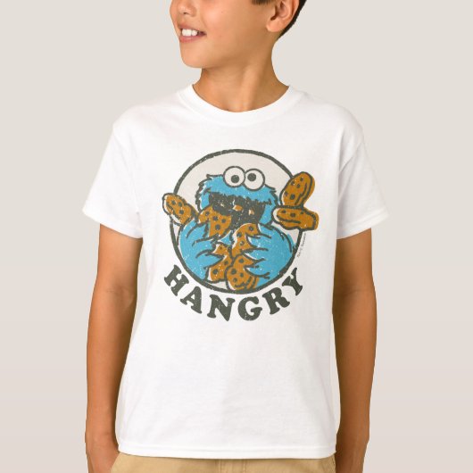 Oude Cookie Monster | Hangry T-shirt (Voorkant)