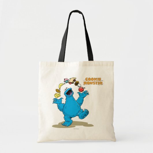 Oude Cookie Monster Jongleeract Tote Bag (Voorkant)