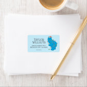 Oude Cookie Monster Kerstlichten Etiket (Insitu)