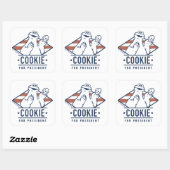 Oude Cookie Monster voor President Vierkante Sticker (Vel)
