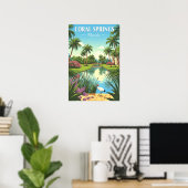 Oude Coral Springs Florida Poster (Thuiskantoor)