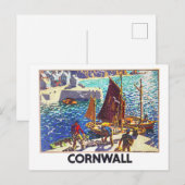 Oude Cornwall Mozaïek Reisposter Briefkaart (Voorkant / Achterkant)