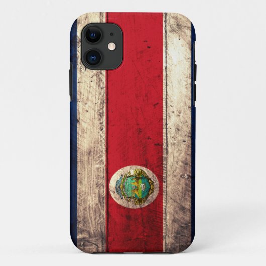 Oude Costa Ricaanse vlag Case-Mate iPhone Case (Achterkant)