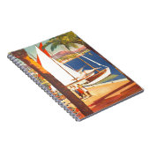 Oude Cote D'Azur Franse Reizen Notitieboek (Rechterzijde)