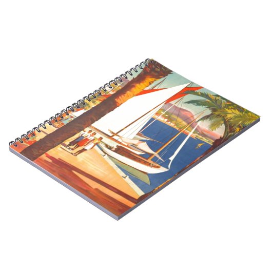 Oude Cote D'Azur Franse Reizen Notitieboek (Linkerzijde)